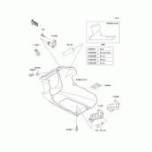 Схема вузла: Cowling lowers(1/2) для Kawasaki EX500 GPZ500S