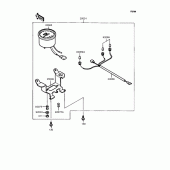 Схема узла: Панель приборов для Kawasaki KMX80 KSR-II
