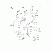 Схема узла: Замок зажигания для Kawasaki EX500 EX500