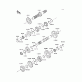 Схема узла: Трансмиссия для Kawasaki KL650 KLR650