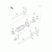 Схема вузла: Gear change drum/shift fork(s) для Kawasaki ZX900 Ninja ZX-9R