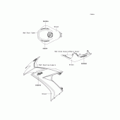 Схема вузла: Decals(green)(e8f) для Kawasaki ZX1000 Ninja ZX-10R