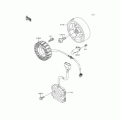 Схема узла: Генератор для Kawasaki EN500 Vulcan 500 LTD