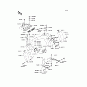 Схема вузла: Air duct для Kawasaki ZX1200 Ninja ZX-12R