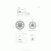 Схема вузла: Decals (Ebony/gray)(Cff)(Cn) для Kawasaki VN900 Vulcan 900 Custom