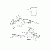 Схема вузла: Decals(klx650-b3) для Kawasaki KLX650 KLX650