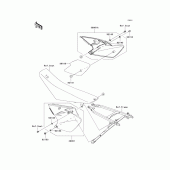 Схема вузла: Side covers для Kawasaki KX450 KX450F