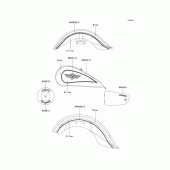 Схема вузла: Decals(blue/silver)(vn1500-e2) для Kawasaki VN1500 Vulcan 1500 Classic