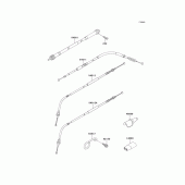 Схема вузла: Троси для Kawasaki KLX300R