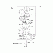 Схема вузла: Панель приладів для Kawasaki EJ400 W400