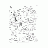 Схема вузла: Радіатор (1/2) для Kawasaki ZR1000 Z1000