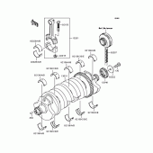 Схема узла: Коленчатый вал для Kawasaki ZR1200 ZRX1200R