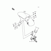 Схема вузла: Переднє крило для Kawasaki ZX1000 Ninja ZX-10R