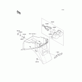 Схема вузла: Taillight(s) для Kawasaki ZR750 ZR-7