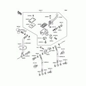 Схема вузла: Передній гальмівний циліндр Kawasaki ZX400 ZZR400