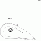 Схема вузла: Decals(vn800-a4) для Kawasaki VN800 Vulcan 800