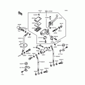 Схема вузла: Передній гальмівний циліндр (ZX900-A12) для Kawasaki ZX900 GPZ900R