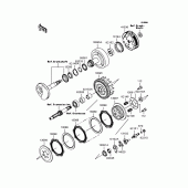 Схема вузла: Зчеплення (KLX110-A2/A3) для Kawasaki KLX110 KLX110