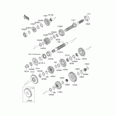 Схема узла: Трансмиссия для Kawasaki ZX1400 Ninja ZX-14R ABS