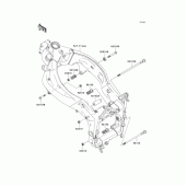 Схема узла: Крепление двигателя для Kawasaki ZX600 Ninja ZX-6R
