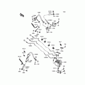Схема вузла: Brake Piping для Kawasaki VN1700 Vulcan 1700 Vaquero ABS