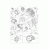 Схема узла: Крышка двигателя для Kawasaki ZR1200 ZRX1200 DAEG