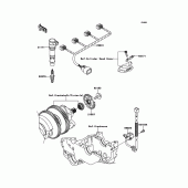 Схема узла: Ignition System для Kawasaki ZG1400 1400GTR ABS