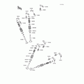 Схема узла: Клапан(ы) для Kawasaki VN750 Vulcan 750