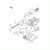 Схема узла: Масляный насос & Масляный фильтр для Kawasaki ZX1400 Ninja ZX-14R ABS