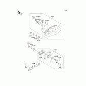 Схема вузла: Taillight(s) для Kawasaki ZX750 Ninja ZX-7R
