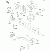 Схема узла: Переключатель передач для Kawasaki EX500 EX500