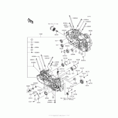 Схема вузла: Картер двигуна для Kawasaki VN1700 Vulcan 1700 Voyager ABS