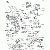 Схема вузла: Frame fittings(1/2) для Kawasaki ZG1400 1400GTR ABS