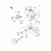 Схема узла: Поворотники для Kawasaki VN250 Eliminator 250V