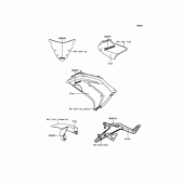 Схема вузла: Decals(Gray) для Kawasaki EX650 ER-6F ABS