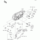 Схема вузла: Headlight(s) для Kawasaki ZR750 Z750