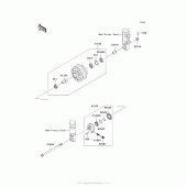 Схема вузла: Front Hub (Aaf) для Kawasaki AX125 Fury 125R