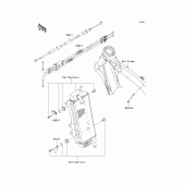 Схема узла: Тросики для Kawasaki KX250/ KX252 KX250F