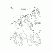 Схема вузла: Переднє гальмо для Kawasaki VN2000 Vulcan 2000