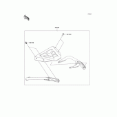 Схема узла: Аксессуары(top case stay) для Kawasaki KLE650 Versys 650 ABS