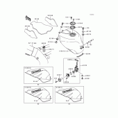 Схема вузла: Паливний бак(zx600-h2) для Kawasaki ZX600 Ninja ZX-6R