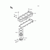 Схема вузла: Циліндр & Поршень для Kawasaki ZX636 Ninja ZX-6R