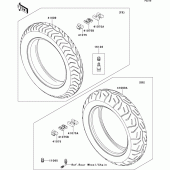 Схема вузла: Шини для Kawasaki VN1700 Vulcan 1700 Voyager Custom ABS