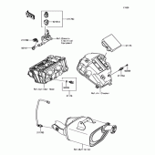 Схема вузла: Система впуску для Kawasaki EX650 Ninja 650 ABS