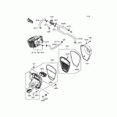 Схема узла: Воздушный фильтр для Kawasaki VN900 Vulcan 900 Custom