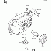 Схема вузла: Headlight(s) для Kawasaki ZX600 GPX600R