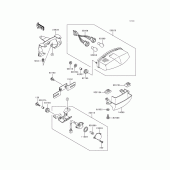Схема вузла: Taillight(s) для Kawasaki EX500 GPZ500S