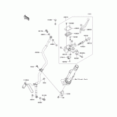 Схема узла: Передний тормозной цилиндр для Kawasaki EX300 Ninja 300