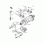 Схема узла: Система зажигания для Kawasaki ZR1200 ZRX1200 DAEG
