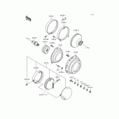 Схема вузла: Headlight(s) для Kawasaki KZ1000 Police